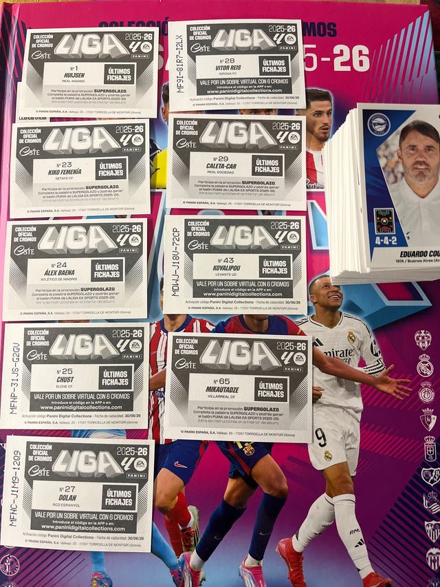 Cambio cromos Liga Este 2025-26