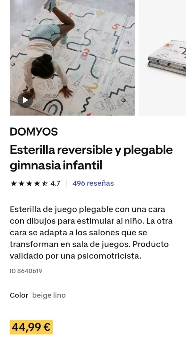 Alfombra de juegos infantil