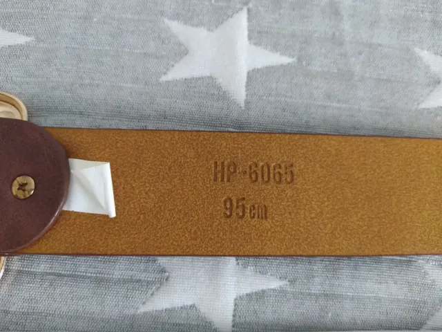 Lote 2 cinturones: marrón y blanco