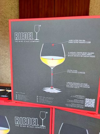 Servizio 6 CALICI RIEDEL CHARDONNAY NUOVI IN VETRO