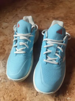 Zapatillas pádel mujer Adidas azul