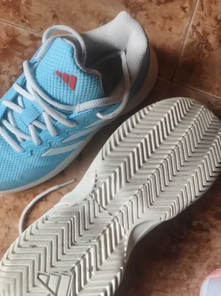 Zapatillas pádel mujer Adidas azul