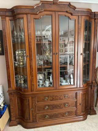 Conjunto 3 Muebles Comedor Madera Raíces