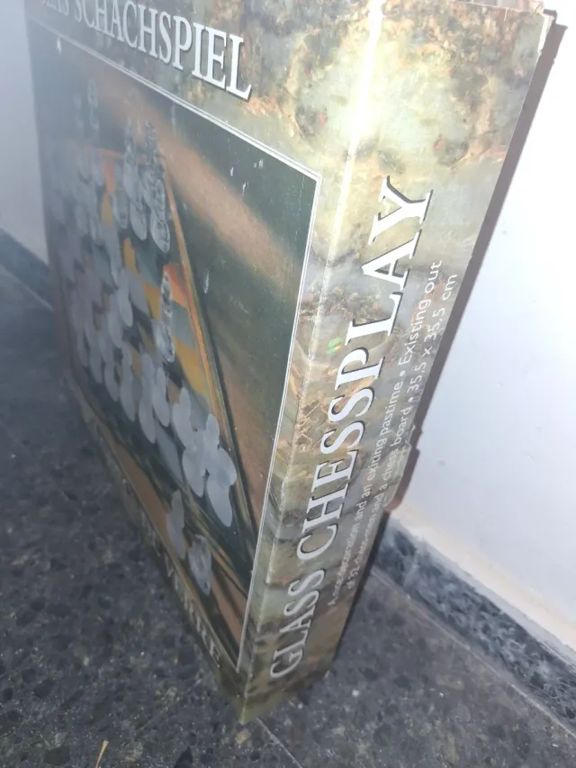 Juego de Ajedrez de Cristal y almirez para Chema