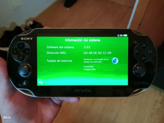 Sony PS Vita OLED Negra con cable de carga y 4gb