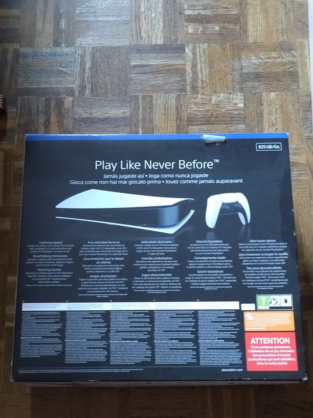 Caja PlayStation 5 Digital Edition (PS5)