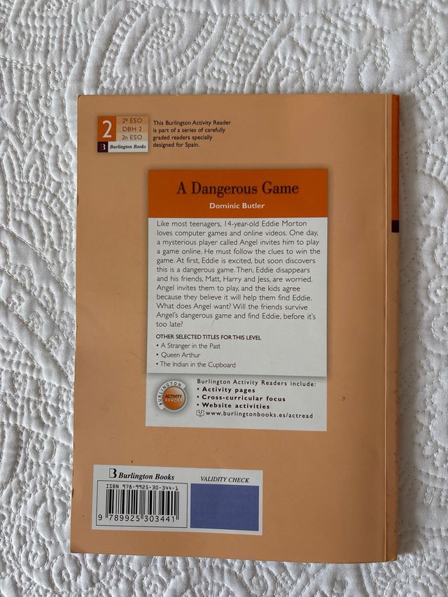 A Dangerous Game 2ºeso. Activity Readers 2019