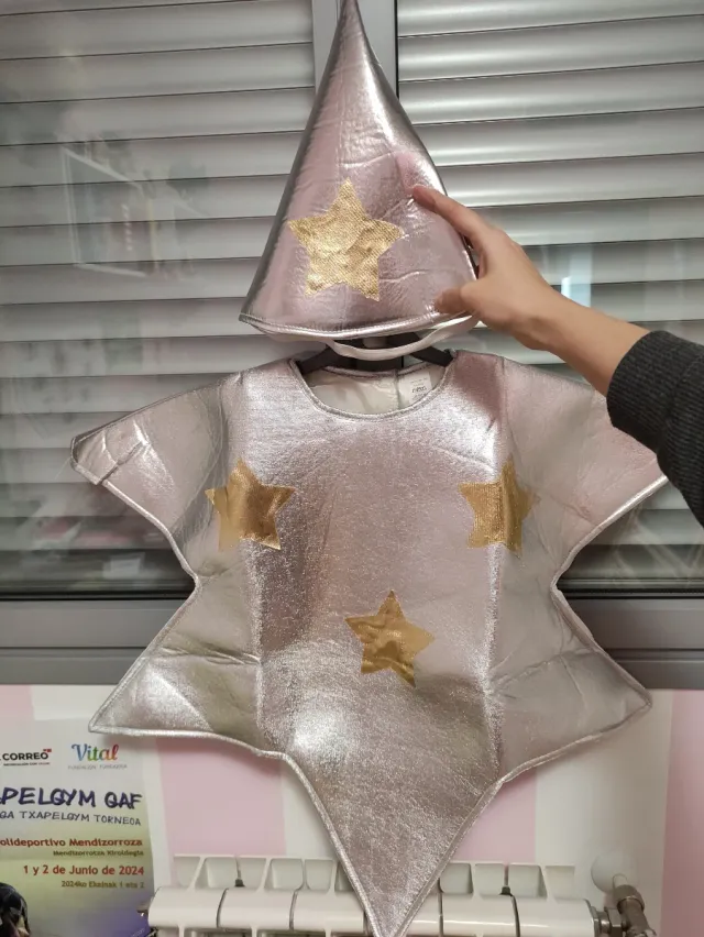 Disfraz estrella Navidad 3-4 años