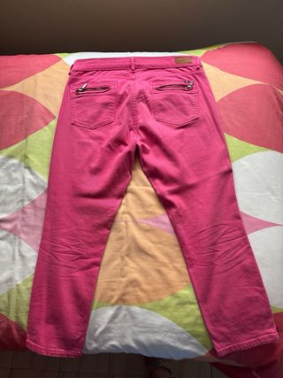Pantalones vaqueros mujer Tommy Hilfiger rosas.