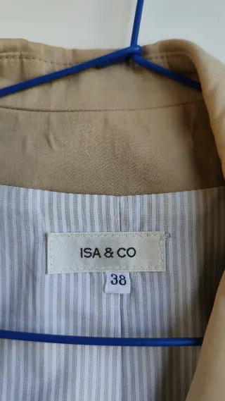 Chaqueta ISA & CO beige mujer Talla S