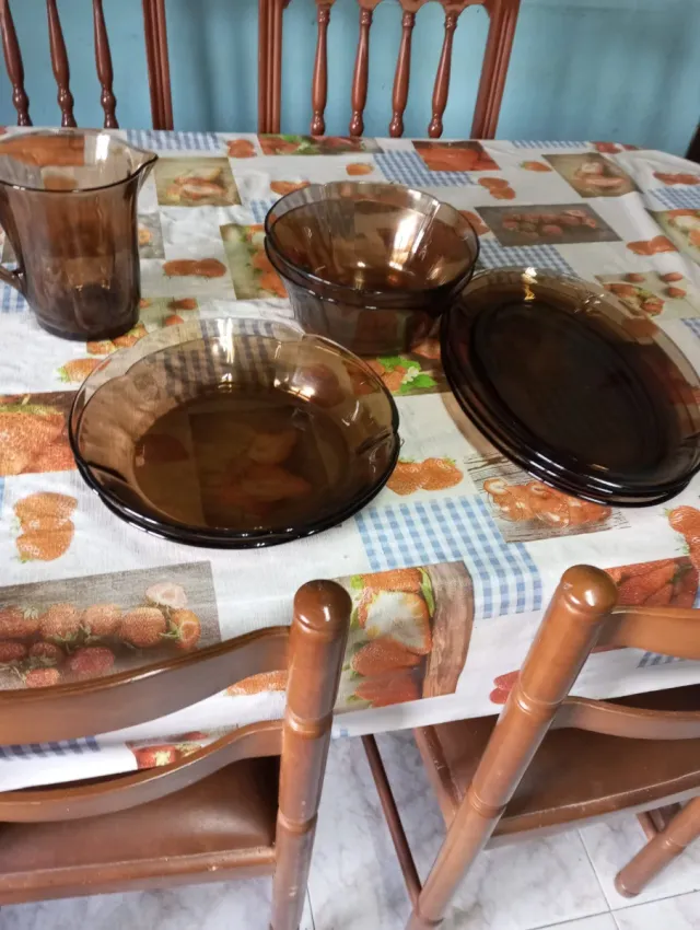 Lote Duralex Vidrio Marrón