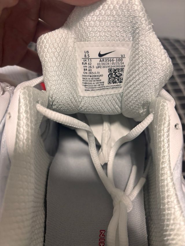 Nike Shox TL Plata y Blanco