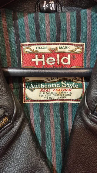 Chaqueta de cuero Held negra talla M Betty Boop