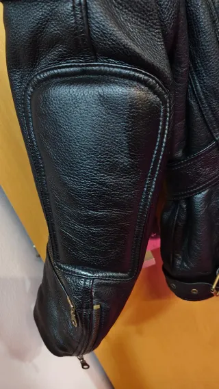 Chaqueta de cuero Held negra talla M Betty Boop