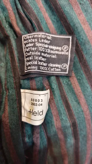 Chaqueta de cuero Held negra talla M Betty Boop