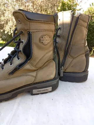 Stivali Moto Harley Davidson Pelle Nero/Verde