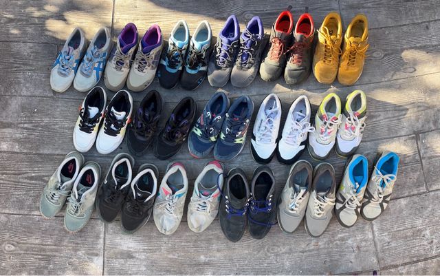 Lote de 17 pares zapatillas sneakers