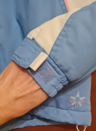 Giacca tecnica da neve/sci bianca e azzurra Choice