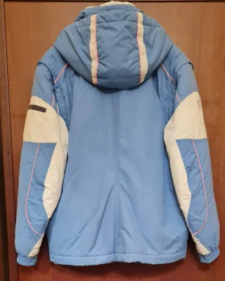 Giacca tecnica da neve/sci bianca e azzurra Choice