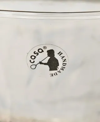 Paragüero de vidrio transparente