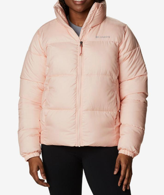 Chaqueta Columbia Puffect Mujer Rosa Claro