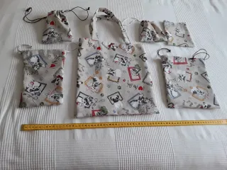 Lote Bolsos Tote y Neceser Perritos