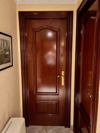 Puerta de madera maciza