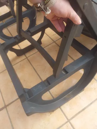 2 Tumbonas de Jardín Resina con ruedas...