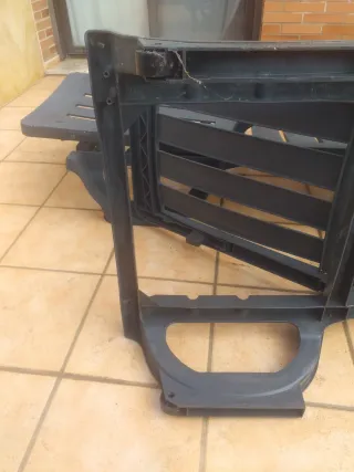 2 Tumbonas de Jardín Resina con ruedas...