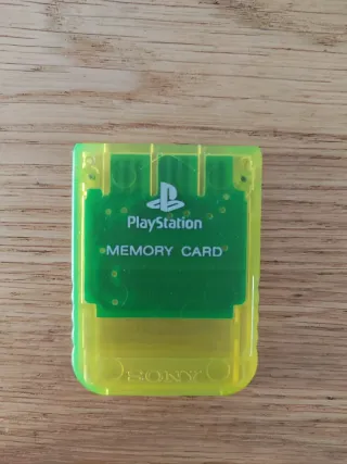 Scheda Memoria PlayStation Sony giallo fluo