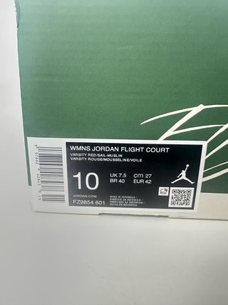 Jordan Flight Court Rojo Talla 42 Unisex