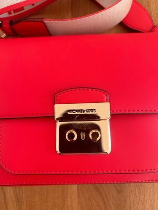 Bolso Michael Kors Rojo Dorado original