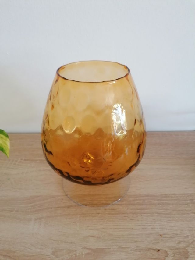 Copa de balón vintage ámbar