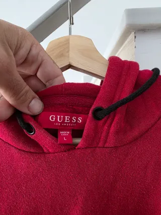 Sudadera Guess Hombre Roja Negra Blanca