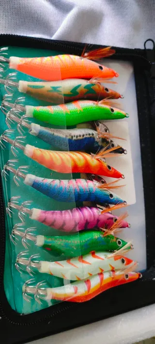 Esche per calamari e seppie - Set 10 pezzi