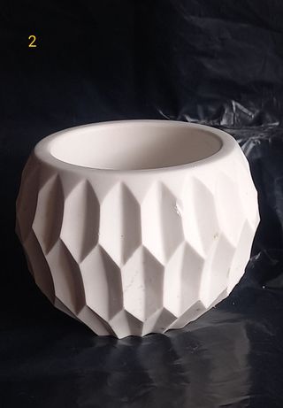 Peça cerâmica geométrica 7cm (Largura) x 6cm (Alt