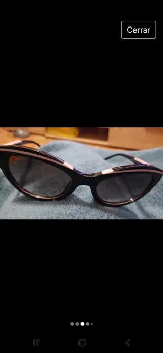 Gafas de sol negras y rosas , originales