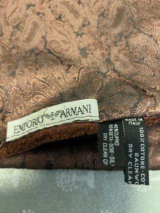 Sciarpa stola Emporio Armani marrone/oro