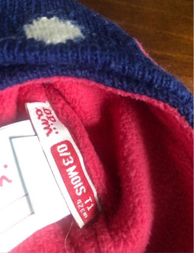 Gorro bebé 0-3 meses