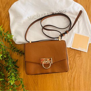 Bolso Michael Kors Marrón y Dorado original