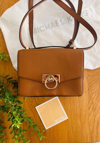 Bolso Michael Kors Marrón y Dorado original