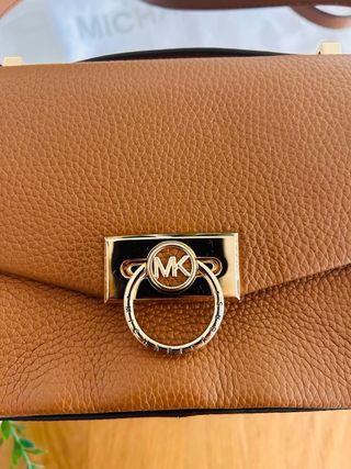 Bolso Michael Kors Marrón y Dorado original