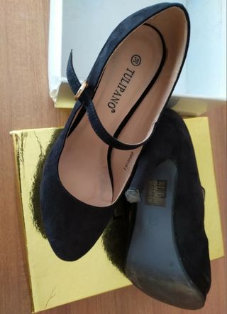 Scarpe con tacco Tulipano nere Tg 38