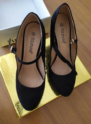 Scarpe con tacco Tulipano nere Tg 38
