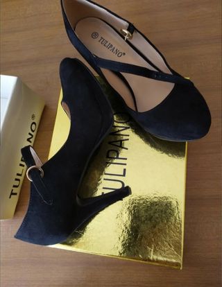 Scarpe con tacco Tulipano nere Tg 38