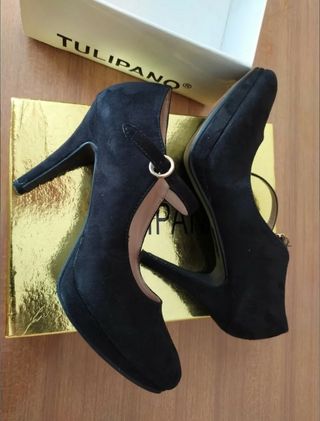 Scarpe con tacco Tulipano nere Tg 38