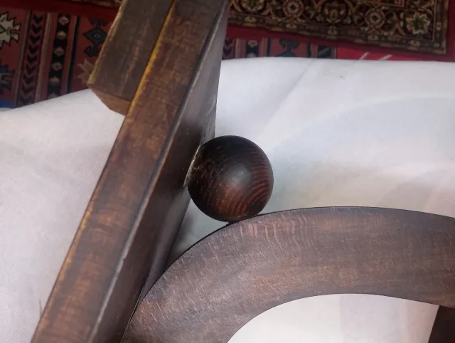 Mesa Auxiliar Art Decó Madera Años 60.