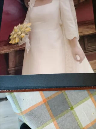 Vestido Novia y mantilla  Pronovias Alta Costura.