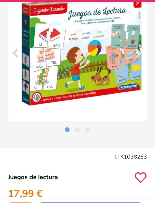 Juegos de Lectura Clementoni +5 años