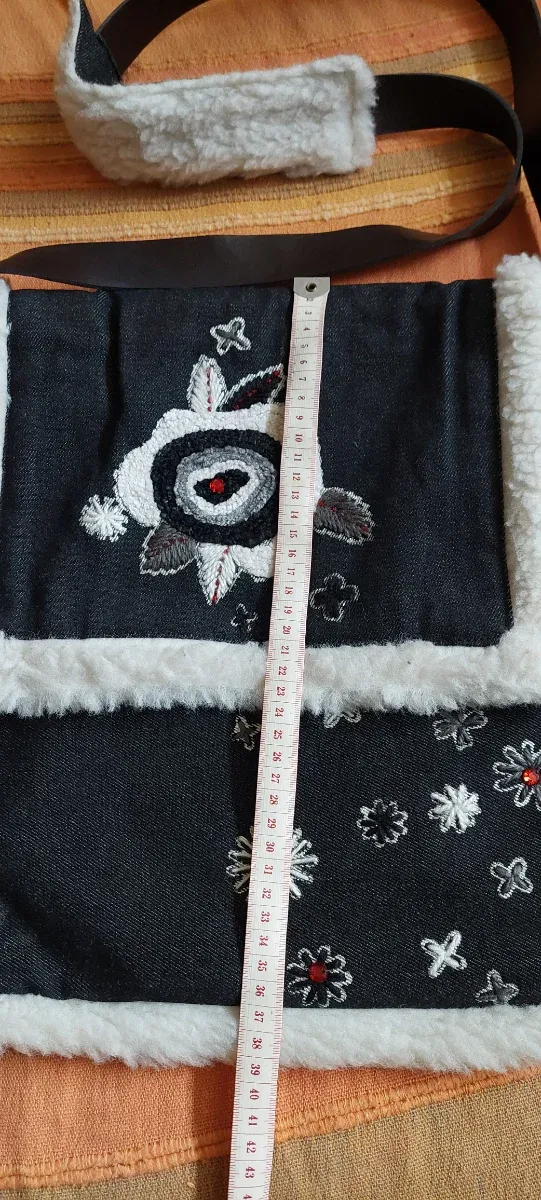 Bolso hippie grande bordado